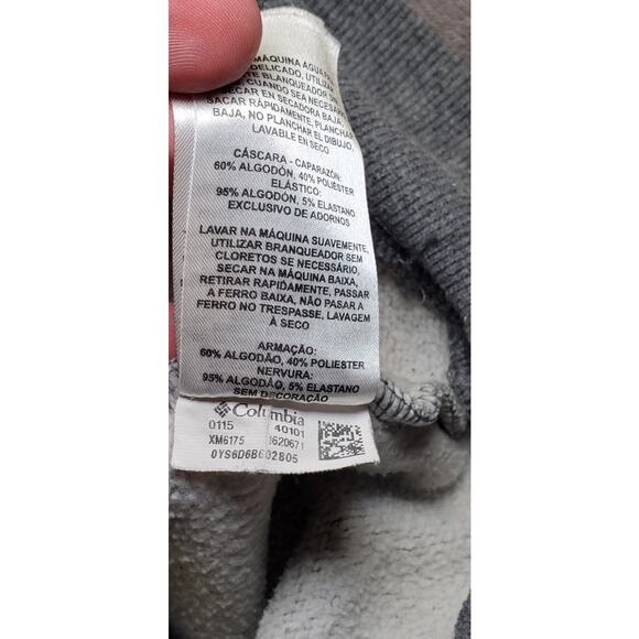 Columbia Sz M Sportswear Co Gray Pullover Long Sleeve Sweatshirt Winter C2-21 - Picture 7 of 9